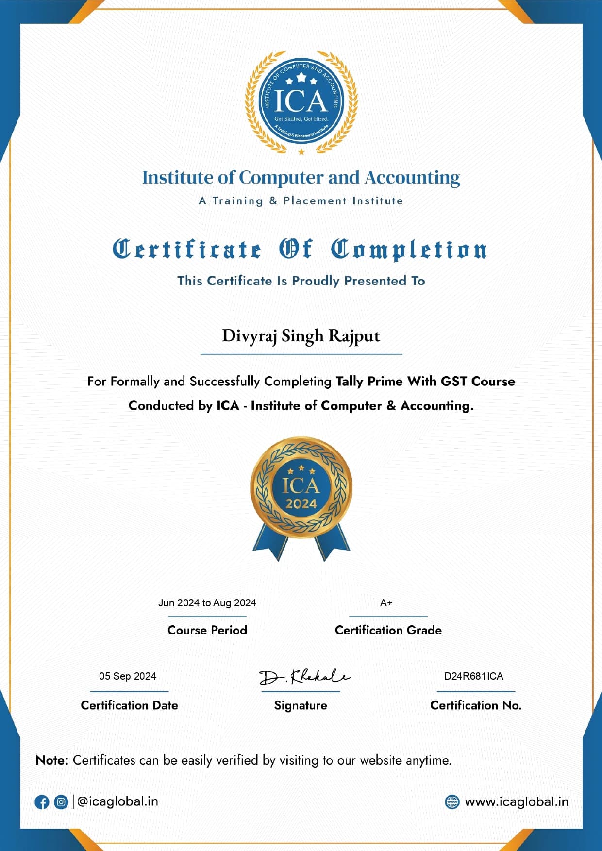 Excel Mastery Certificate